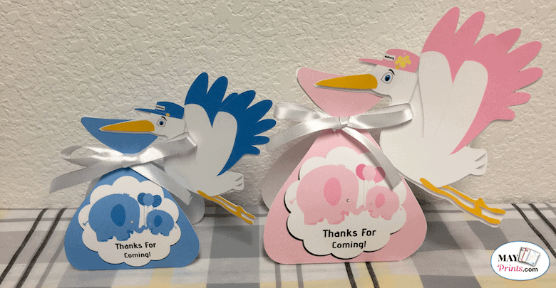 How To Make Stork Baby Shower Party Favors