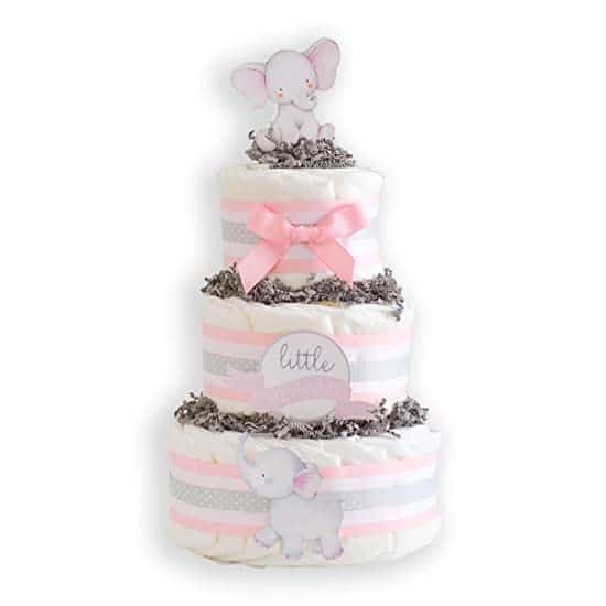 DIY Elephant Diaper Cake Kit For Girl