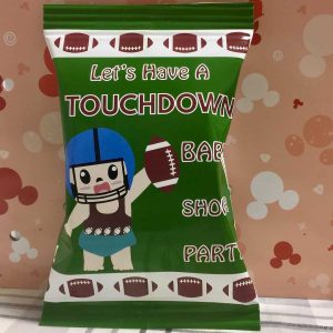 Football Baby Shower Chip Bag